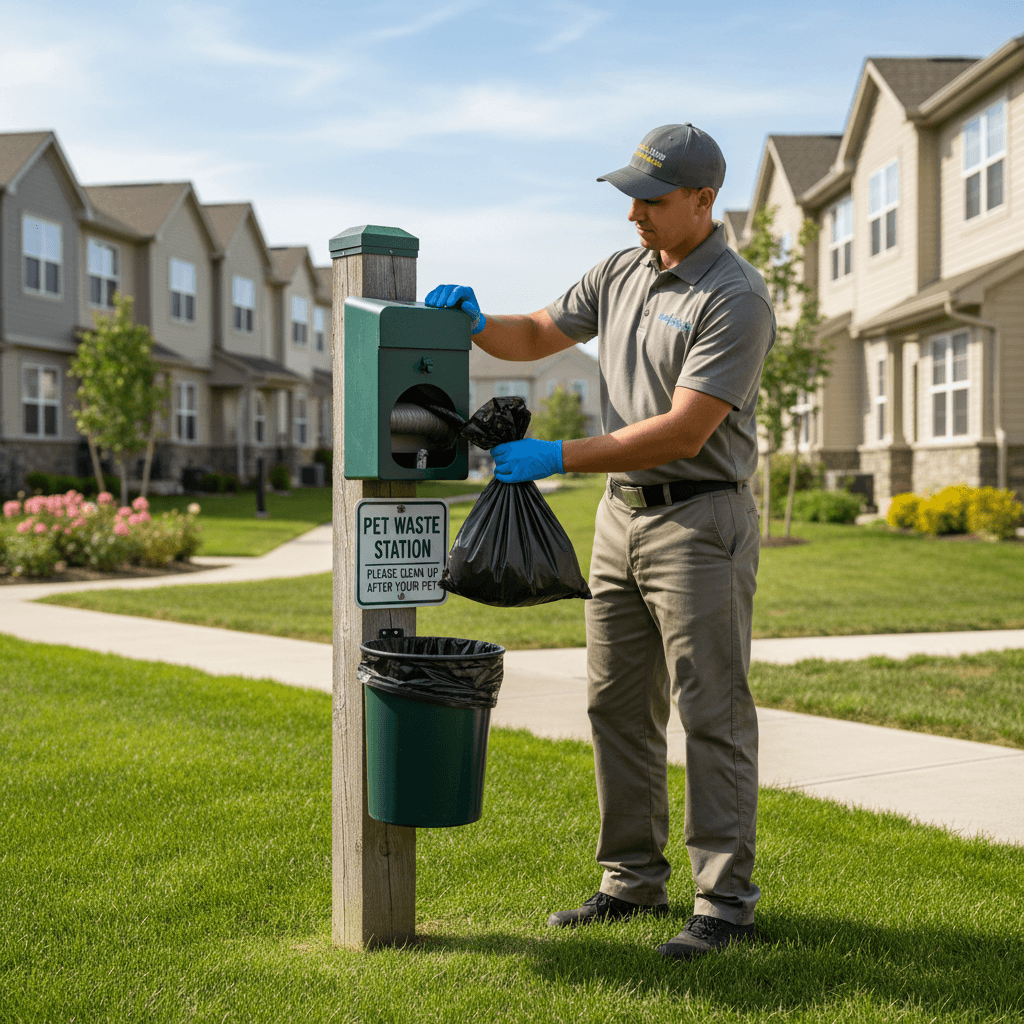 Commercial HOA pet waste service